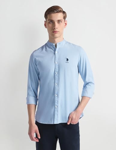 Image of U.S. POLO ASSN. Men's Cotton Slim Fit Shirt