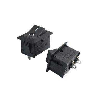 Interrupteur à bascule SPST 2 bornes pour bateau et auto AC 250V 6A