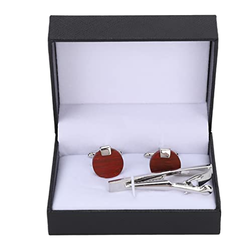 Manchetknopen set, 2 manchetknopen 1 stropdas clip metalen vergulde manchetknopen stropdas clip set voor bruiloft - Image 7