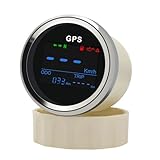 Geloo 52mm 2' GPS Speedometer Gauge - Waterproof Digital MPH Speedometer & Odometer with GPS Antenna - Adjustable for Marine, Car, Truck, Boat - Anti-Fogging Protection 9-32V