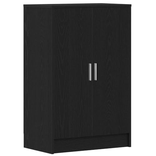 Vidaxl Scarpiera Rovere Rovere Nero 60X35X92 Cm In Legno Multistrato, Scarpiera, Scarpiera, Scarpiera, Scarpiera, Scarpiera, Scarpiera, Scarpiera