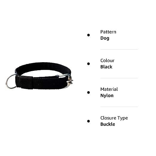Image of Passion 1 Inch Black Dog Collar