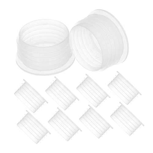 OFFSCH 20 Stück Teiliges Balkon Pflanzkasten Stopfen Transparente Kunststoff Ersatzstopper Rundes Gemüse Pflanzkasten Zubehör für Blumenkästen und Pflanzgefäße Schnell Montierbar