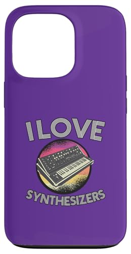 Ya en manzanajugosa.com: Carcasa para iPhone 13 Pro Me encantan los sintetizadores - Productor Musical Divertido