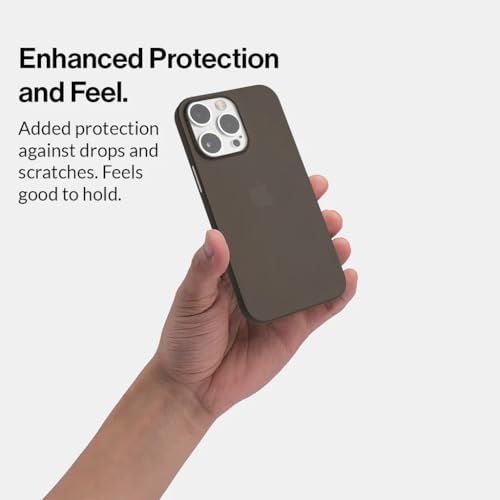 Image of ExpressB for iPhone 16 Case Back Cover | Zero Drop Protection | Perfect for Minimalists | Ultra Thin Anti Scratch Matte Finish Case for iPhone 16 (Ash Black)