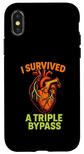 Heart Surgery I Survived Triple Bypass Fun Y Get Well X}zP[X iPhone X/XS p