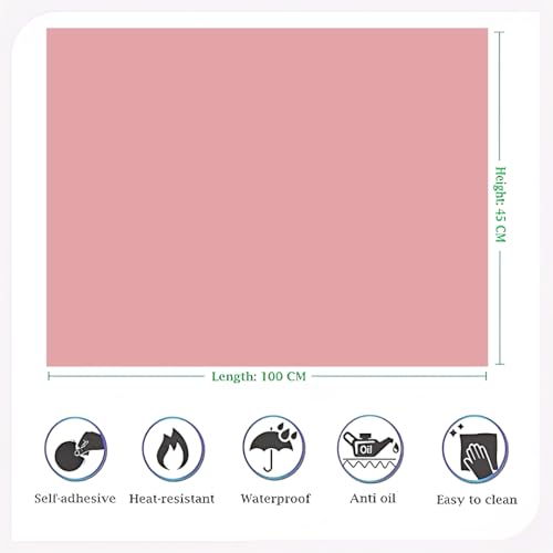 Image of JAAMSO ROYALS Light Pink Plain matt Wallpaper - Self Adhesive, Water Proof, Peel and Stick Sticker (60 CMx 100 CM, Light Pink)