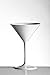 Set di 6 bicchieri da cocktail Martini in policarbonato infrangibili, ideali per occasioni speciali all'interno o all'esterno
