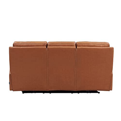 Sofá de 3 cuerpos Marrón reclinable y con reposacabezas miniatura 3