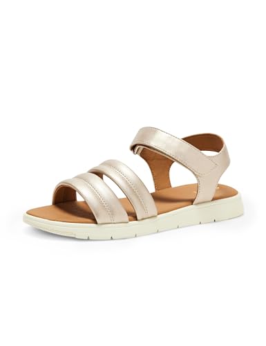 Traspiranti Geox D DANDRA C, Sandalo Piatto Donna, Lt Gold, 39 EU