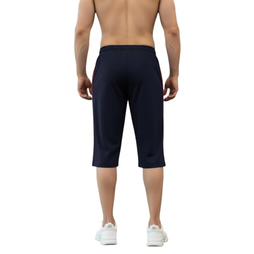 Image of FEEL TRACK Men's Regular Fit Three Fourth Capri