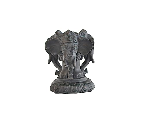 Koliyn Indisk elefanthuvud gud skulptur ornament, harts indiska ganesh aromaterapi plommon ornament, hemmakontor ornament, samlarobjekt ornament