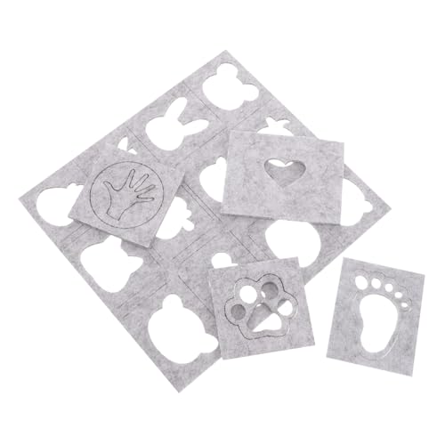 HOODANCOS 5pcs Woolen Felting Applique Molds DIY Craft Kit Needle Felting Stencils for Boys and Girls
