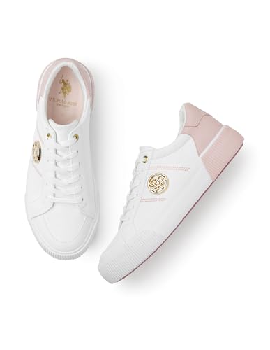 U.S. POLO ASSN. Womens Katy 2.0 LT. Pink Sneakers-(UK5)(US6)(1FD2...