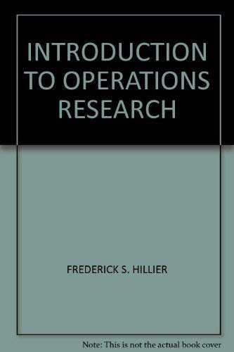 Introduction to Operations Research 0072462396 Book Cover