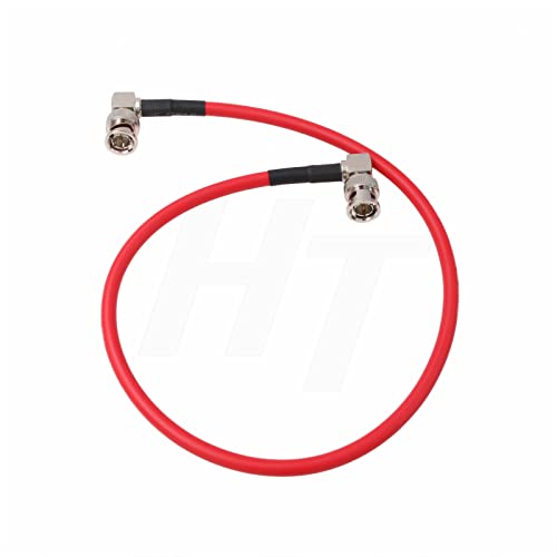 HangTon 12G SDI Raw 4K 60p Video Cable Right Angle BNC Coaxial Shielded for Sony FS7 FX9 FX6 Alexa DSMC2 Camera Blackmagic SmallHD Atomos Monitor (50cm - Image 2