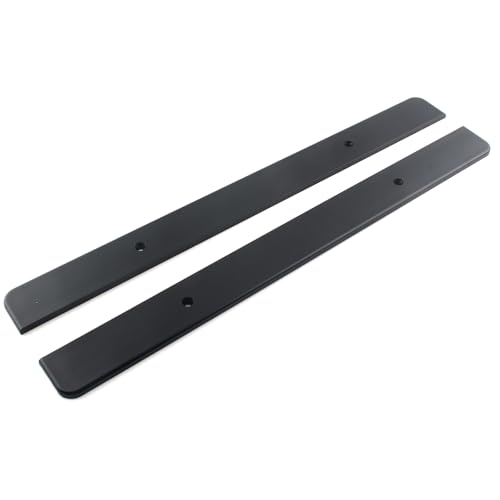 1Par de Placas Protectores Extendido Negro para Alforjas Duraderas Compatibles con Harley Touring 1993-2013 miniatura 7