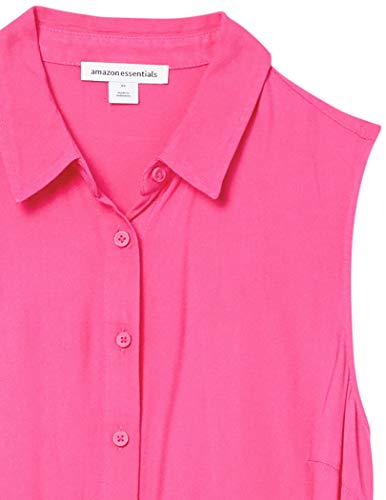 Image of Amazon Essentials Women's Sleeveless Summer Shirtdress, Relaxed-Fit Woven Shirt Dress