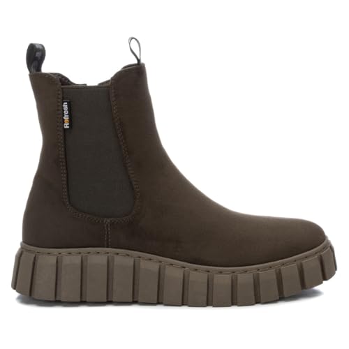 REFRESH   Botín Mujer Kaki   Calzado Cómodo y Versátil   Moda casual   Modelo 17024903 (Talla 38)