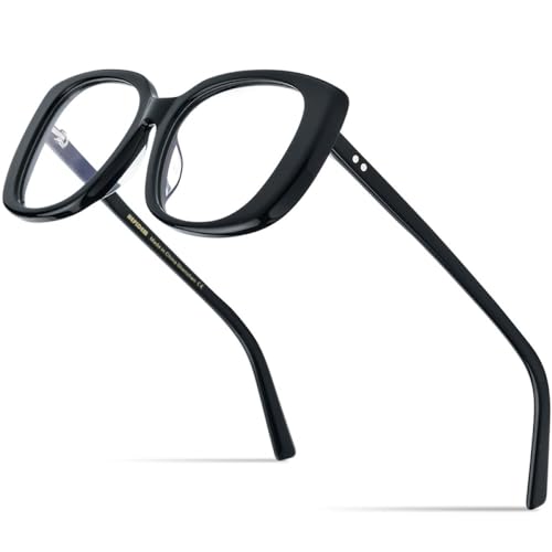 Montura de gafas de acetato multicolor MUTYNE con acabado artesanal estilo Cateye