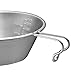 Karlak Stainless Steel Bowl Camping Cup Portable Tableware Wide Mouth Pot 500ml with Handle for Camping Picnic Hiking Backpacking