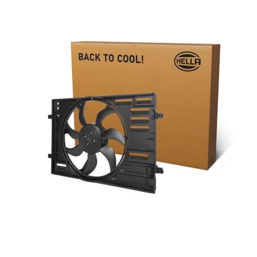 HELLA 8EW 366 420-401 Ventilador, refrigeración del motor - 12V - 500W - eléctrico - Ø: 457mm - con bastidor radiador (armazón)/sin resistencia