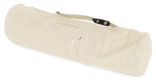 Yogistar Yogatasche Yogibag - 75 Cm - Bolsa para colchoneta de Yoga (75 cm, algodón), Color Blanco, Talla Talla única Cover