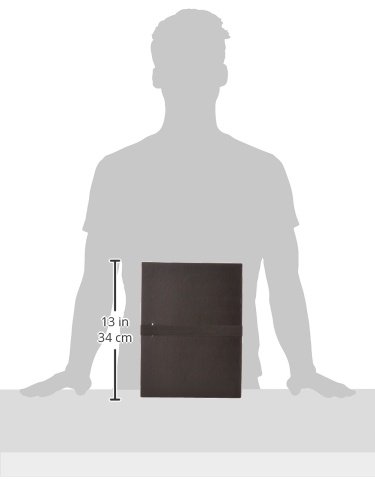 Exacompta 30116H Aktenmappe mit dehnbarem Rücken aus Polypropylen mit Verschlussschnalle schwarz