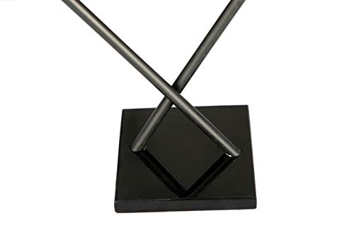Image of The Flag Company Country Cross Table Desk Flags on Acrylic Base with Poles (Length: 10 inches) | Use for Home & Office,Conference (China)