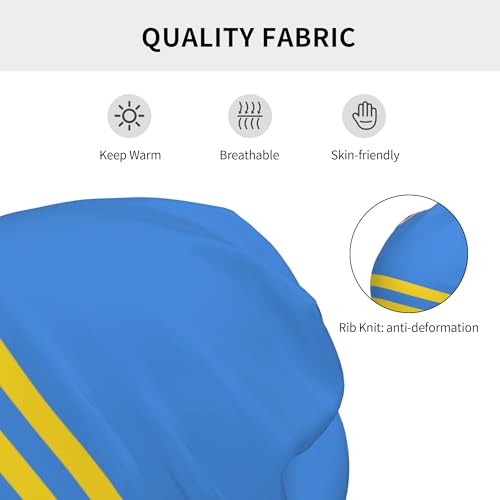 Aruba Flag Children Hip Hop Knitted Hat Kids Elastic Leisure Knit Cap Warm Sleep Beanies Black3