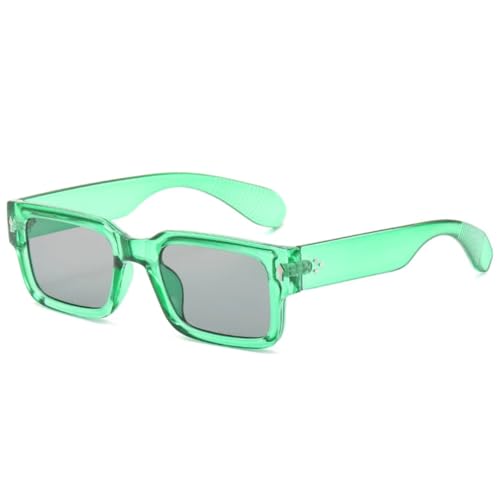 Lunettes de soleil rectangulaires UV400 à monture épaisse et verres dégradés