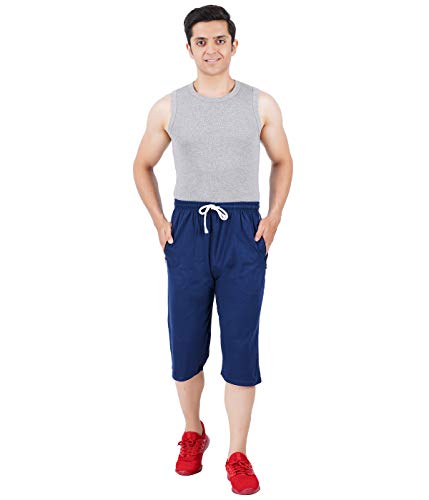 Image of FEEL TRACK Men's Regular Fit Three Fourth Capri (Pack of 2)