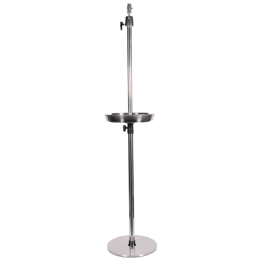 Hair Art Stainless-Steel Mannequin Stand with Tray, 5 Feet Tall