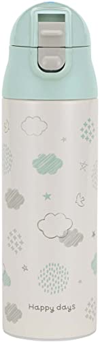 スケーター(Skater) 調乳用 保温 ステンレスボトル ミルク作りに便利な水筒 500ml 持ち運びに便利な軽量タイプ ハッピーデイズ SMIB5-A