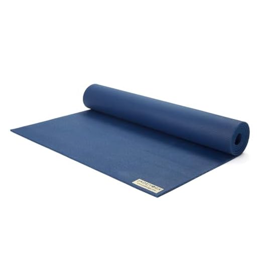 JADE YOGA - Tapete de Yoga Harmony (0,75 cm de espessura x 61 cm de largura x 188 cm de comprimento - Cor: Azul meia-noite)