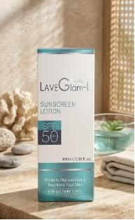 LAVEGLAM-L Sunscreen Lotion, SPF 50, Gel Form, Paraben Free, Non-Comedogenic, for All Skin Types, UV Protection, 100ml-picture-43