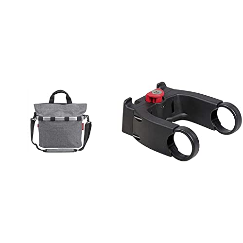 Klickfix Reisenthel Fahrradkorb Oval S Grau