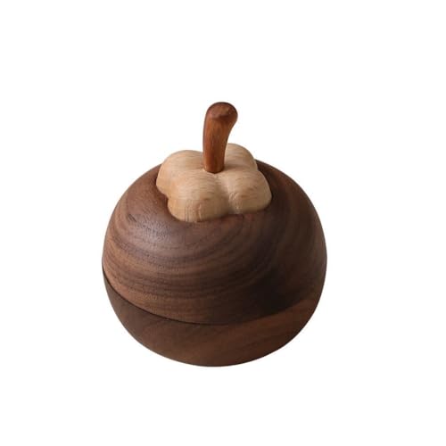 Difusor aromático eléctrico de madera con forma de mangostán miniatura 5