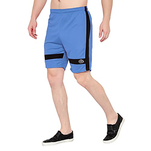 Image of Fort Worth Men's Running Shorts Quick Dry Gym Outdoor Sports Zipper Pockets 4 Pcs (X-Large ), Sky
