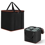Mini ​Fuel ​Cylinder Storage Bag,for 4-Pack Refillable 1LB Empty Propane Cylinder Tank Cover,Gas Tank Protective bag,600D Oxford Fabric,Mini Tank Accessories,for Outdoor Camping,Cooking,Travel, Picnic