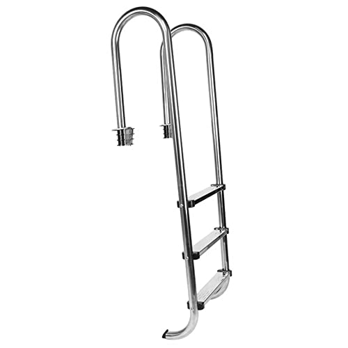 Escalera para piscina 3 peldaños acero inoxidable antideslizante miniatura 6