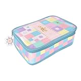 Estojo Baú Grande PVC Cristal 1 Zíper - Enjoy