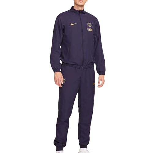 Nike Psg Tracksuit Psg M Nk Df Strk Trk Suit W, Blackened Blue/Blackened Blue/Gold Suede,...