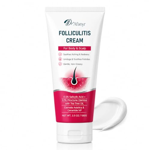 Folliculitis Care Cream for Bumpy, Irritated Skin – Soothing Body...