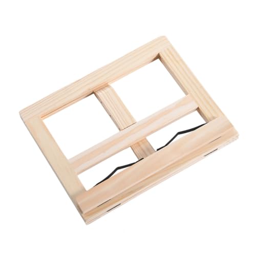 Pupitre de lecture bois beige support de qualité pour tablette