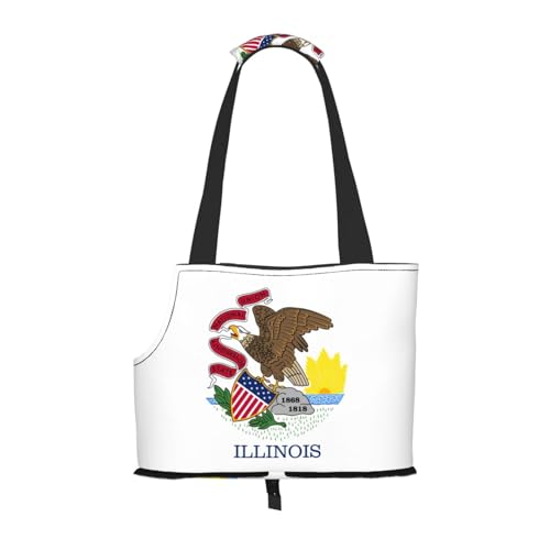 Sac de transport chien motif Illinois pour balade chat et lapin - 2