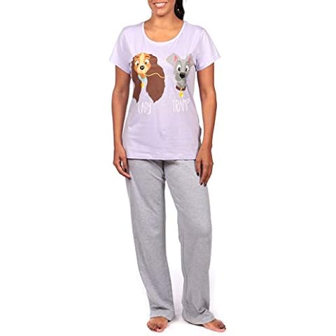 Disney Pijama Mujer La Dama y el Vagabundo Morado Cover
