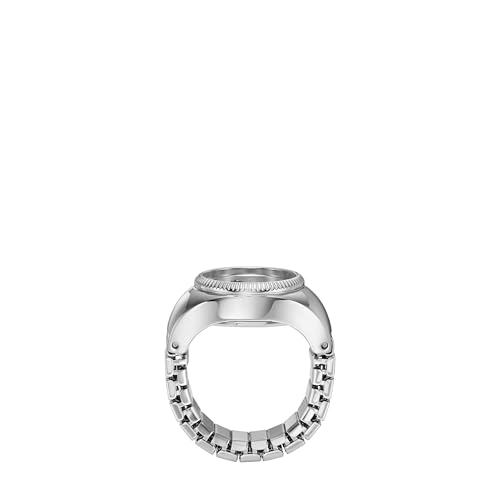Image of Fossil Women's Watch Ring, Quartz Stainless Steel Two-Hand Ring Watch for Women
