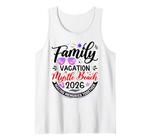 Vacances en famille Myrtle Beach 2026 Vacances assorties 2026 Débardeur