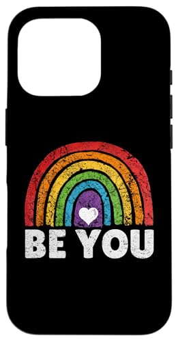 Be You Retro Orgoglioso Alleato Bandiera Arcobaleno Gay Queer Pride LGBT Custodia per iPhone 16 Pro